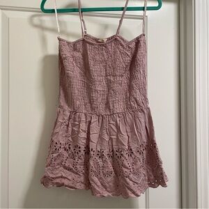 Purple lace tank